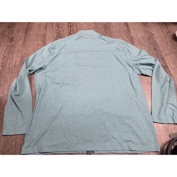 Untuckit Phiefer Pavitt Full Zip Jacket Mens XXL Green Heather Sweatshirt - Picture 4 of 4
